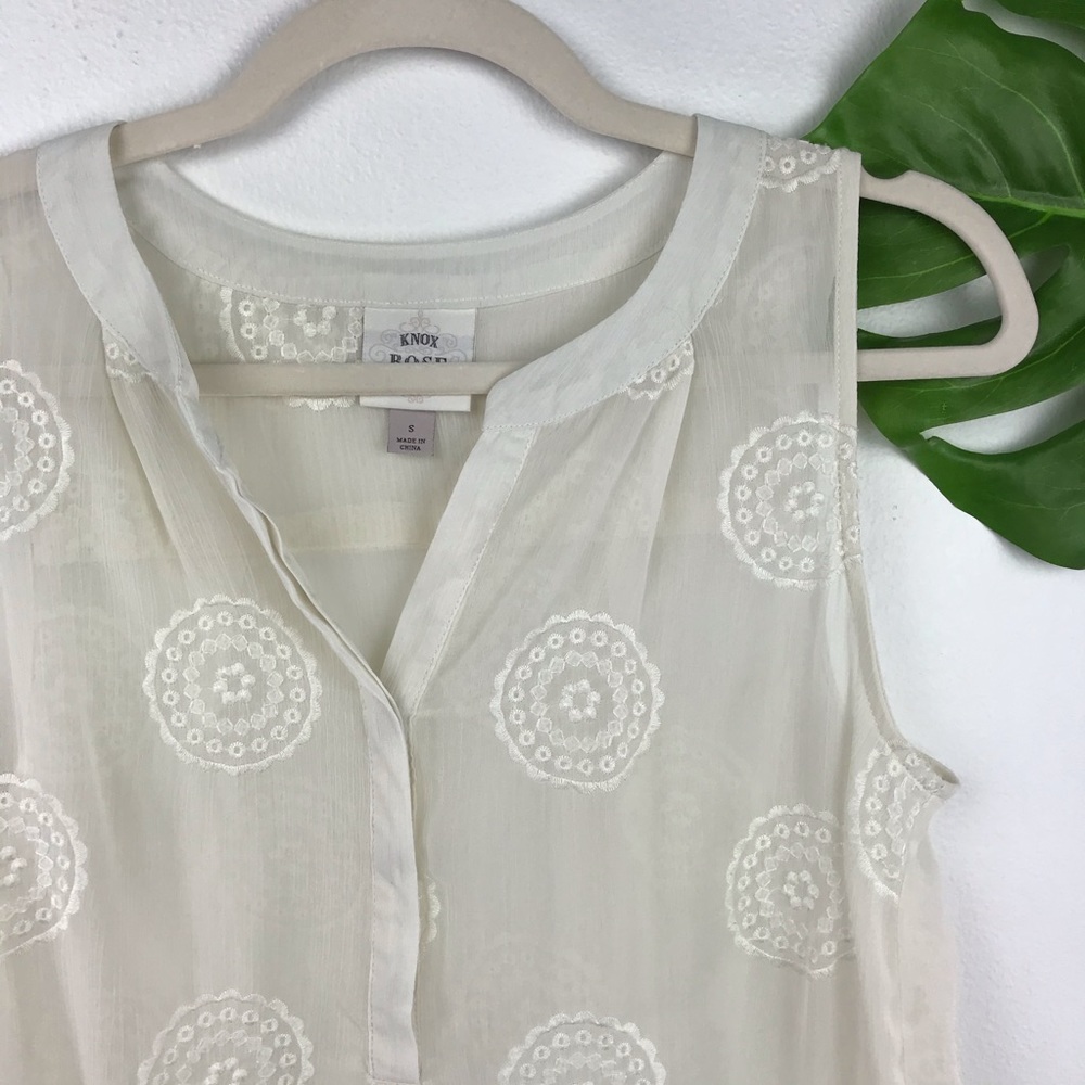 KNOX ROSE SHEER OVER SHIRT LAYERING PIECE - Picture 2 of 5